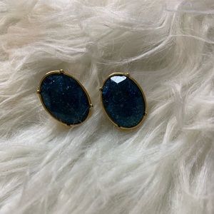 Earring studs- deep blue